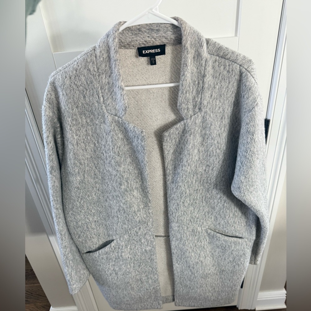 Express Women's Gray Coat Worn Once!